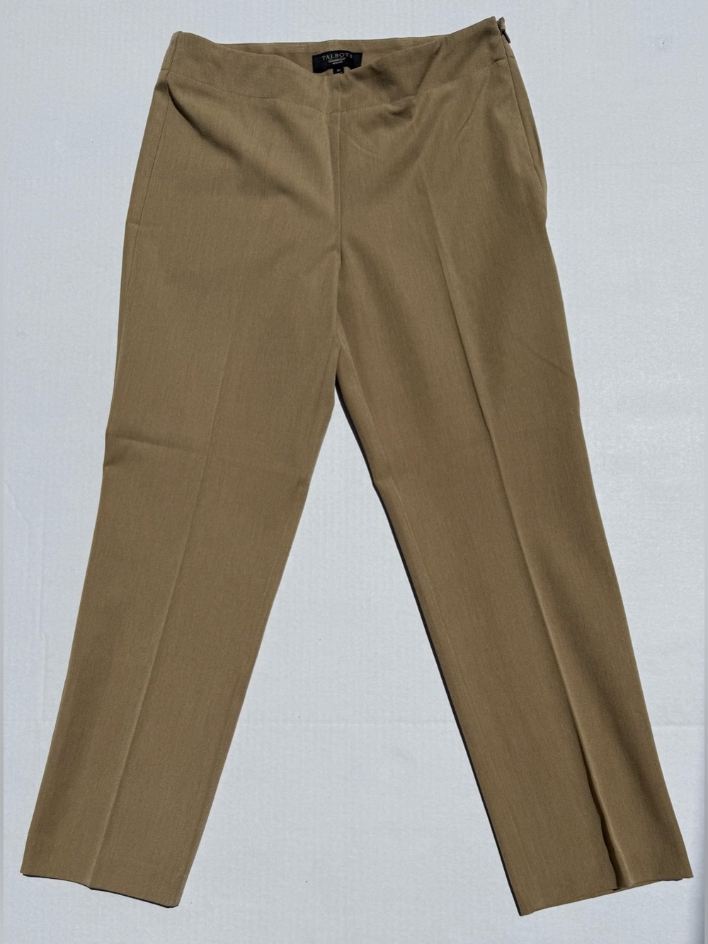 Talbots Pants, Camel Straight-Leg Dress Pants, 8P, NWOT, FREE Jewelry Gift!